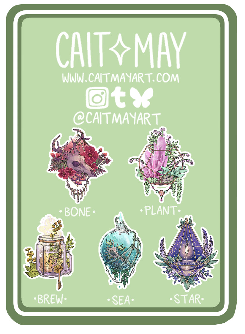 Witchy Sticker Set