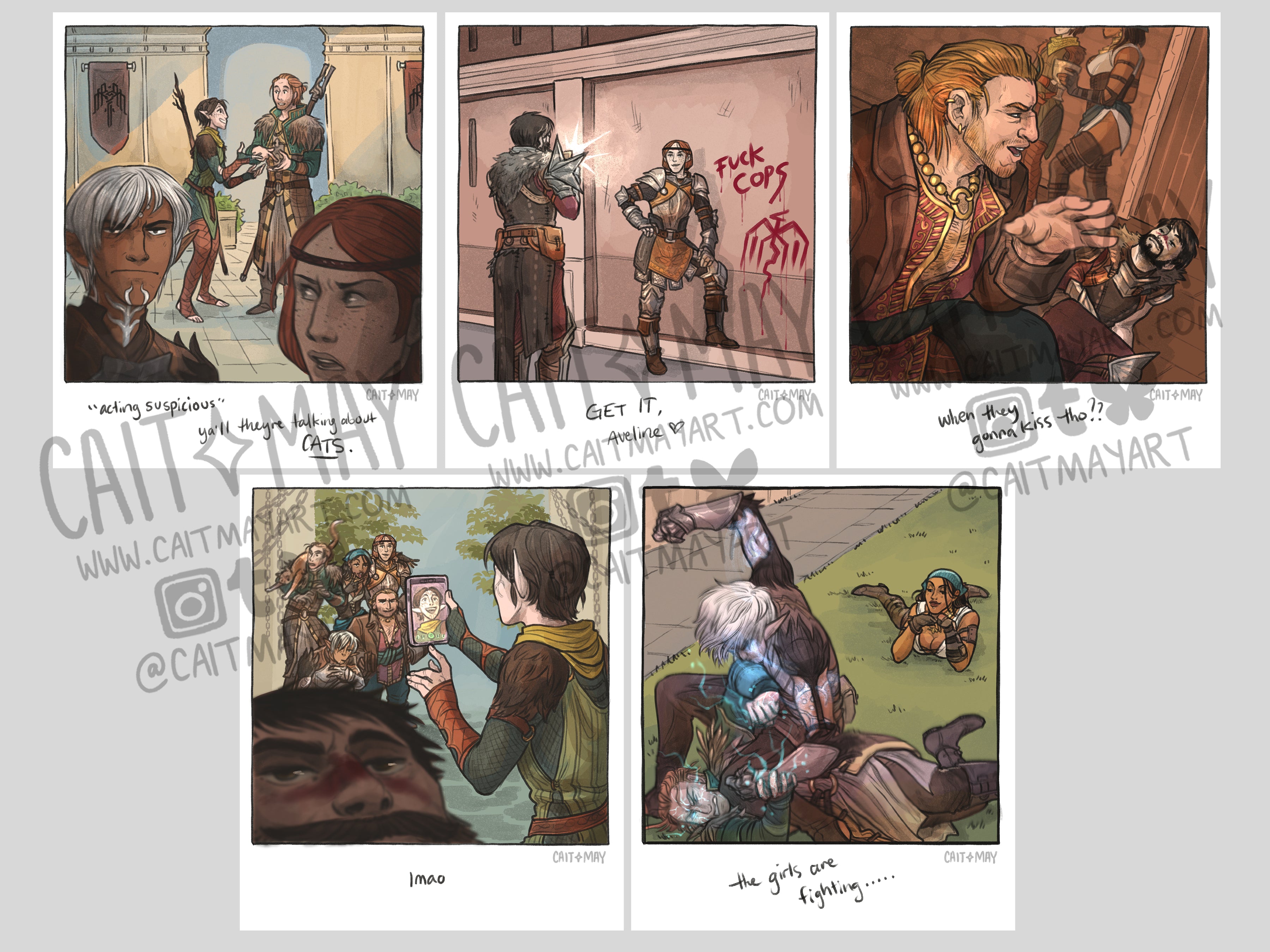 Dragon Age 2 Polaroids
