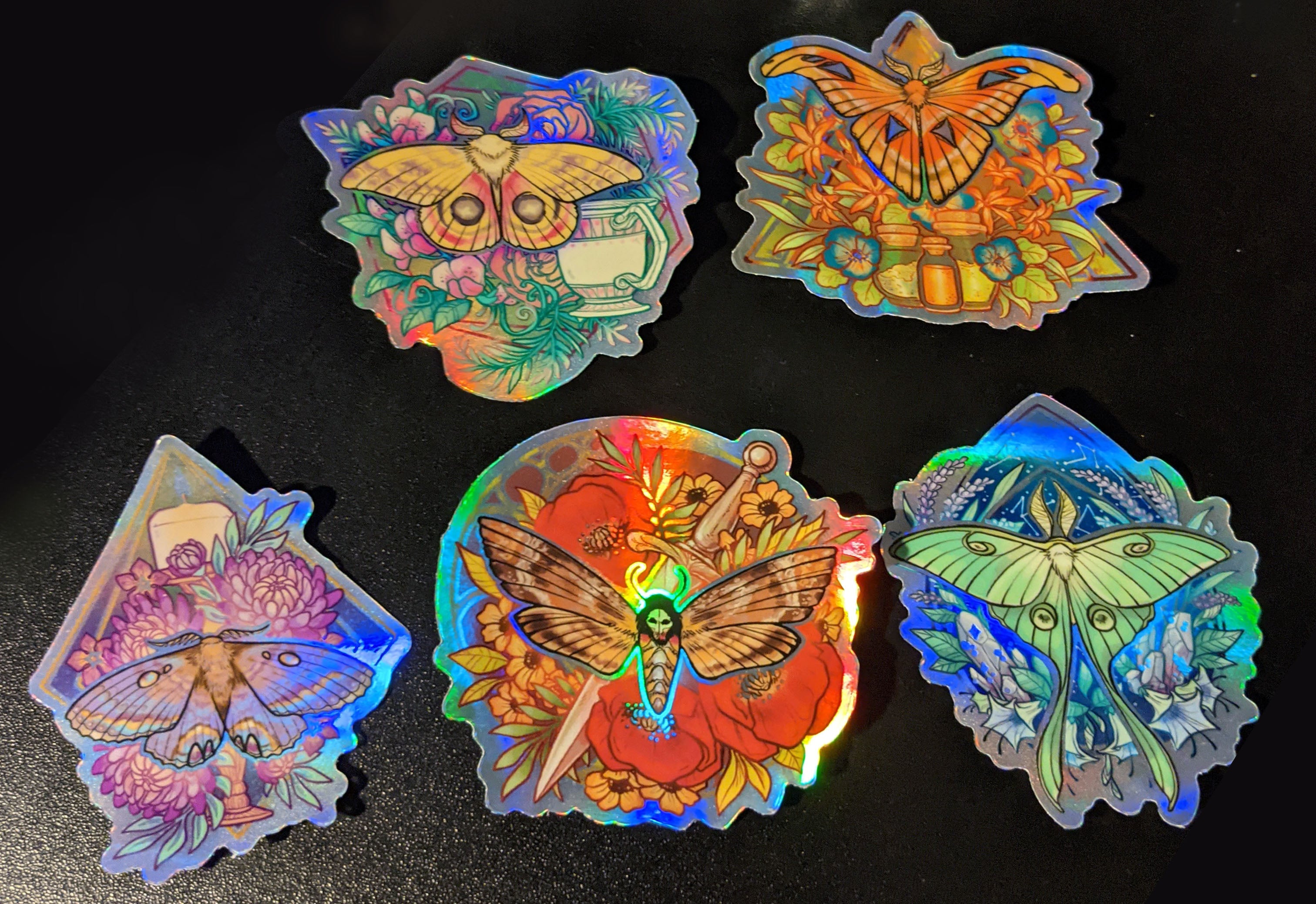 Moth Sticker Set
