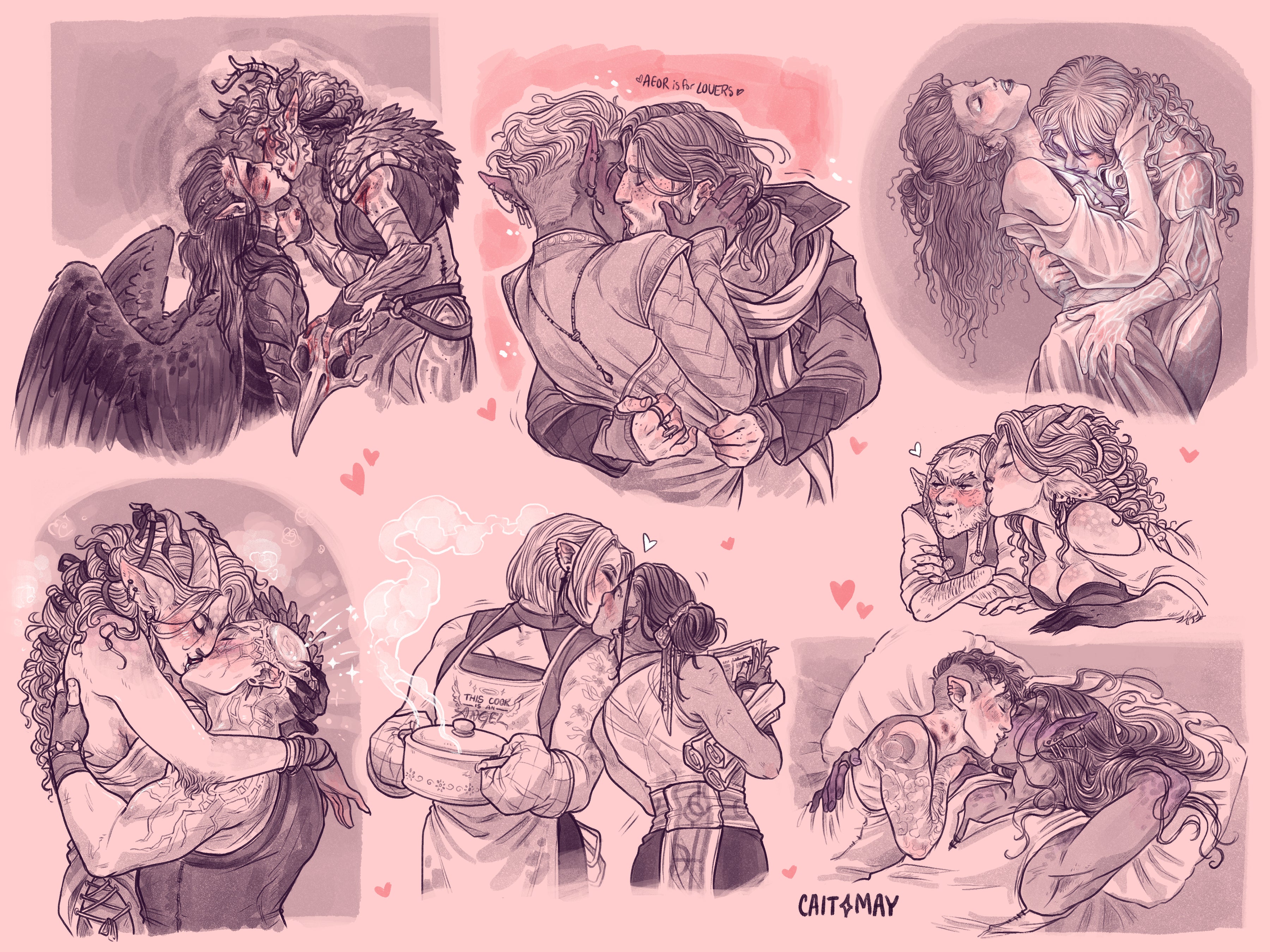 Sketch Page - Kisses