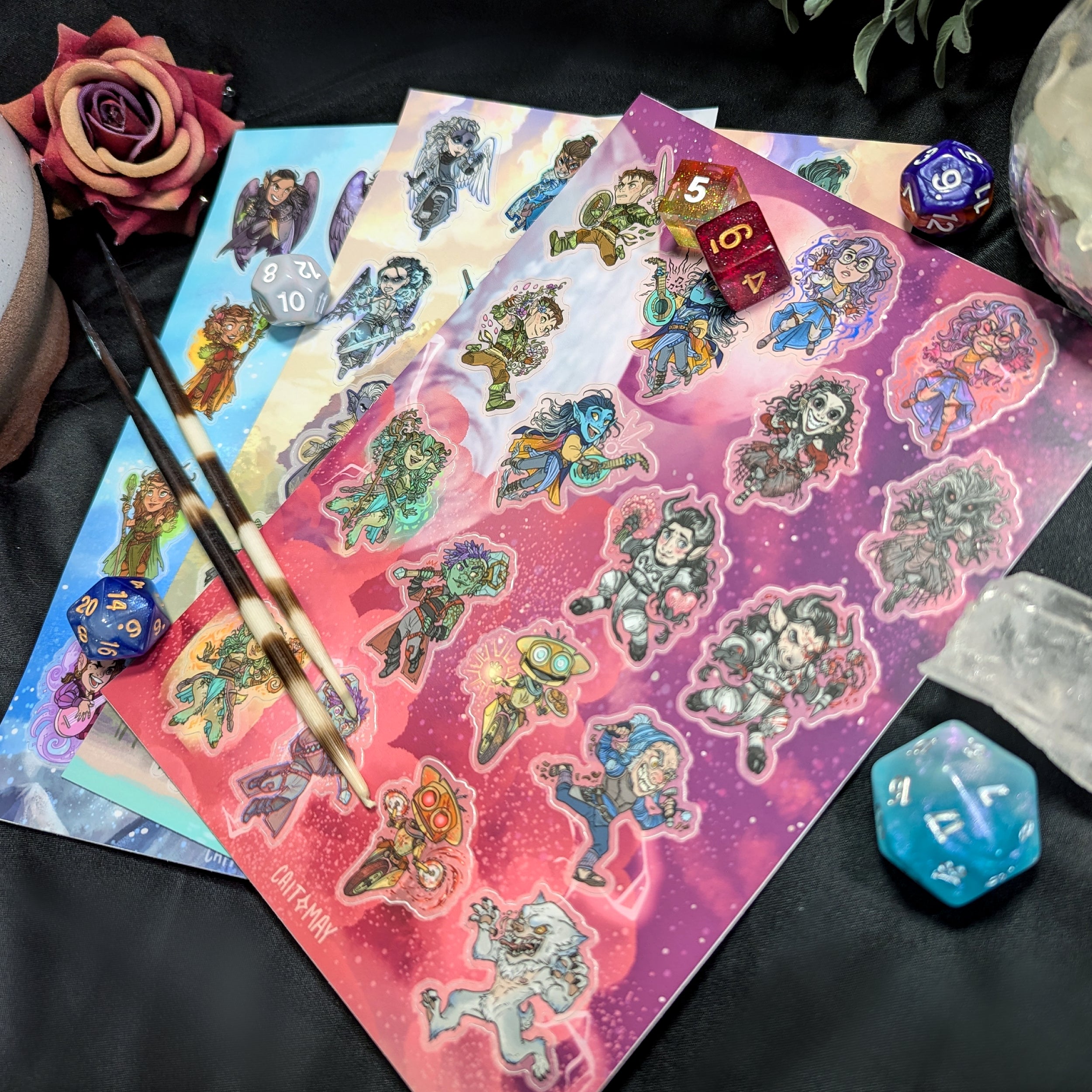 Critical Role Campaign Sticker Sheets