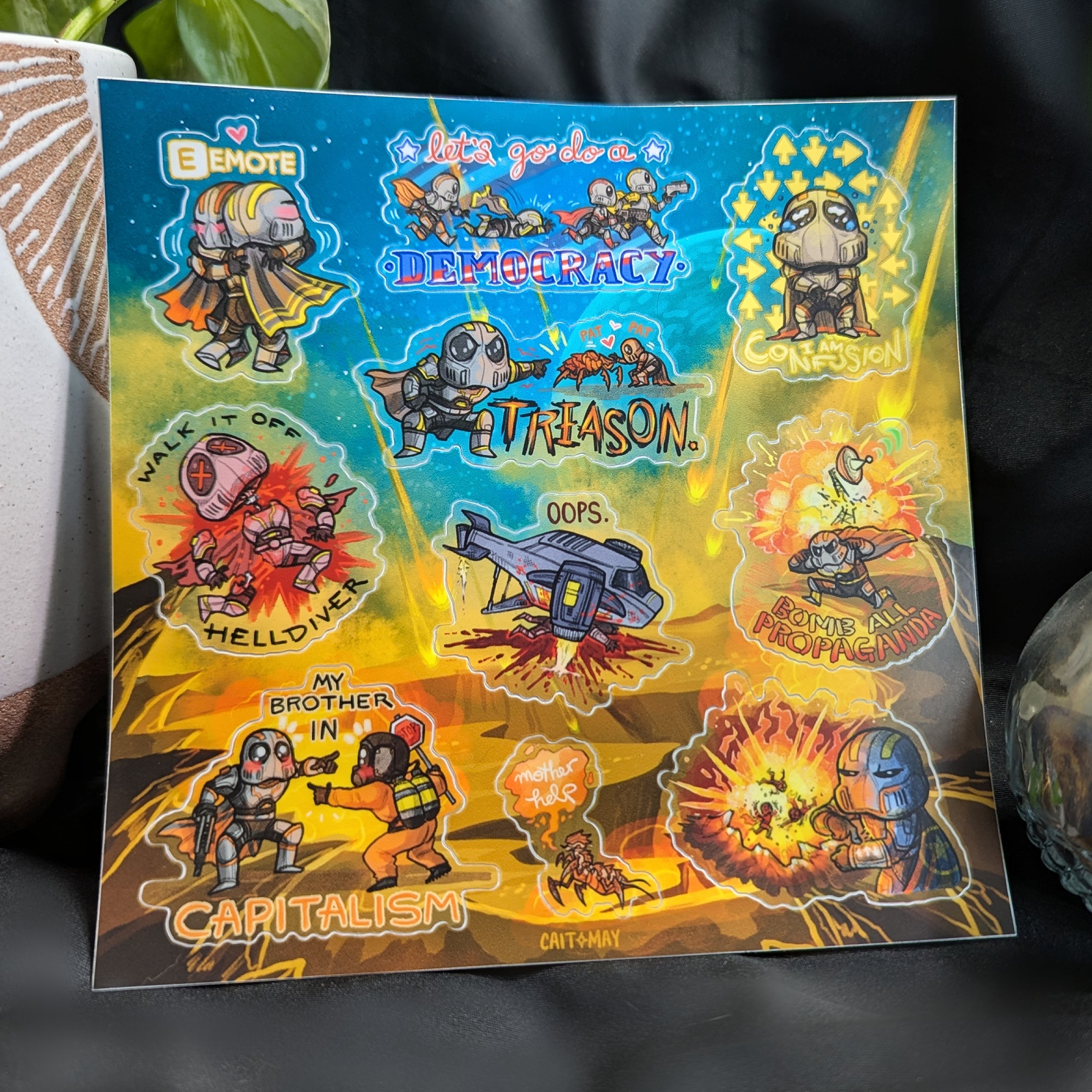 Helldivers Sticker Sheet