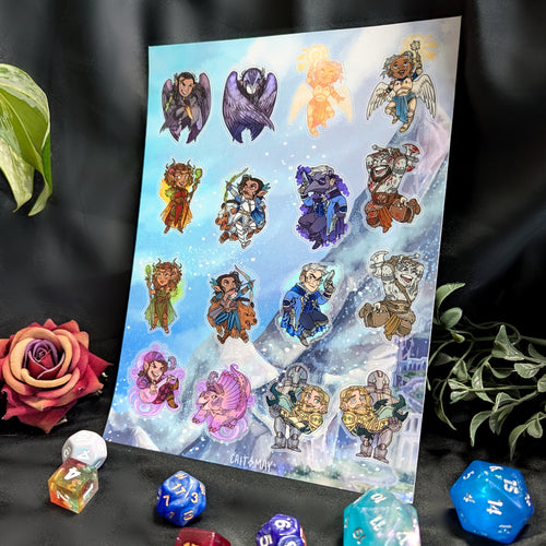 Critical Role Campaign Sticker Sheets