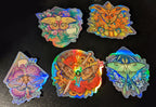 Holo Moth Stickers