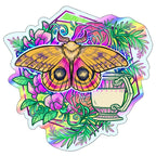 Holo Moth Stickers