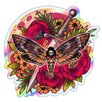 Holo Moth Stickers